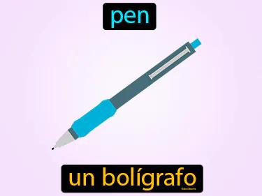 un boligrafo Simple Definition