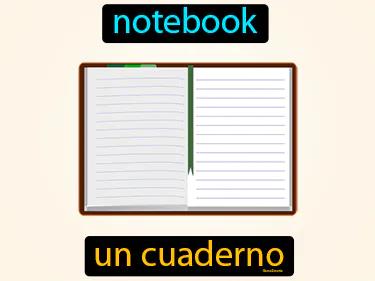 un cuaderno Simple Definition