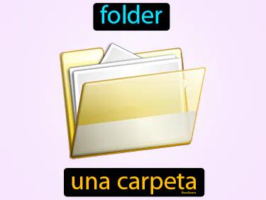 una carpeta Simple Definition