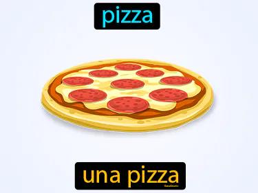una pizza Simple Definition