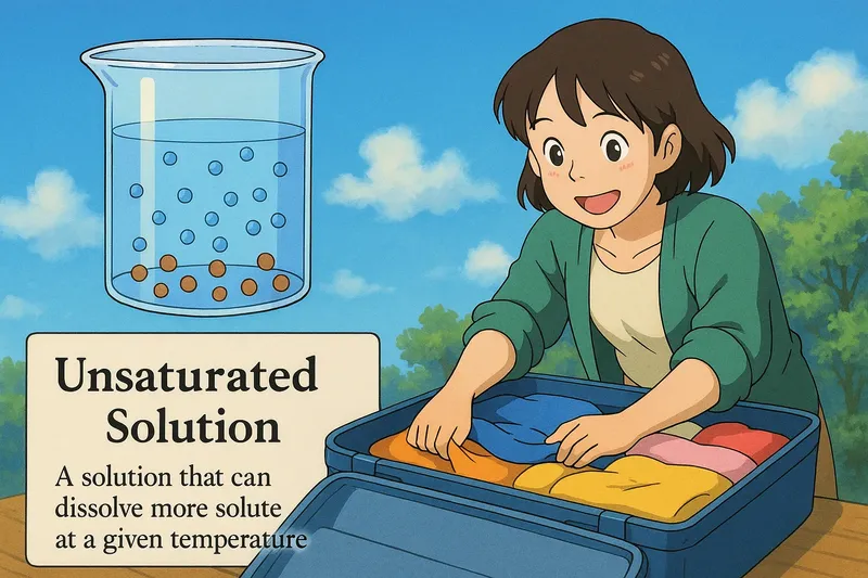 What is an Unsaturated Solution? - Easy to Understand