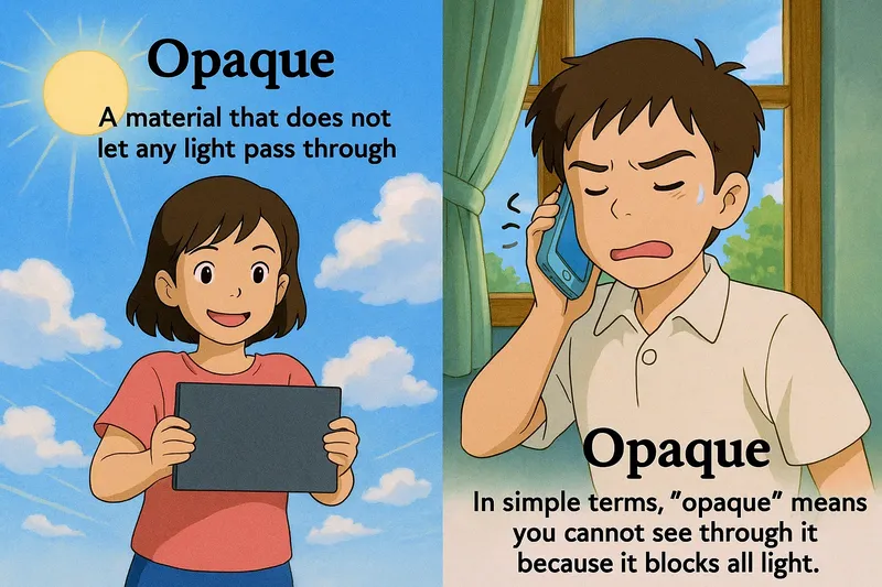 What is Opaque? - Easy to Understand