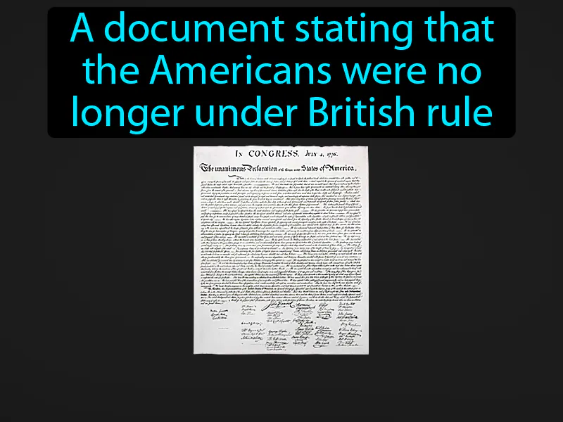 Declaration Of Independence Definition