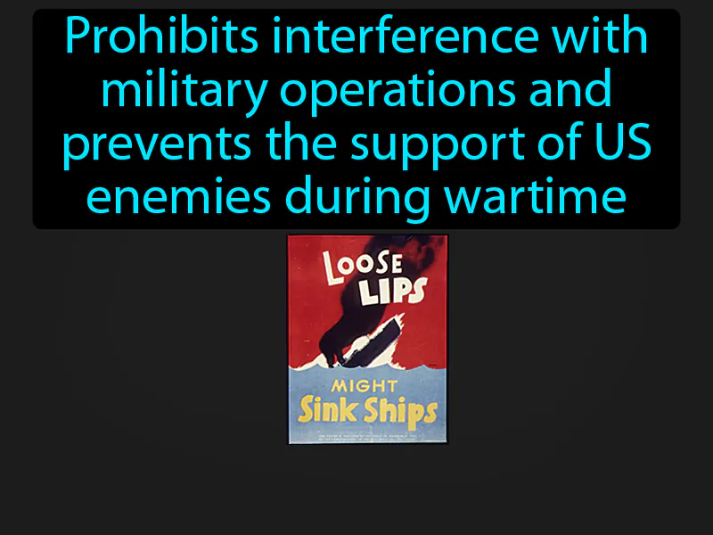 Espionage Act Definition