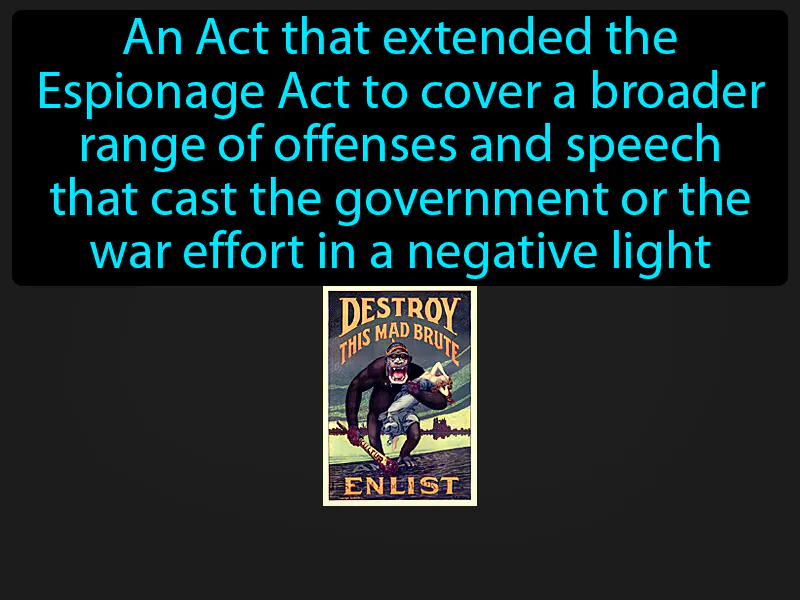 Sedition Act Definition