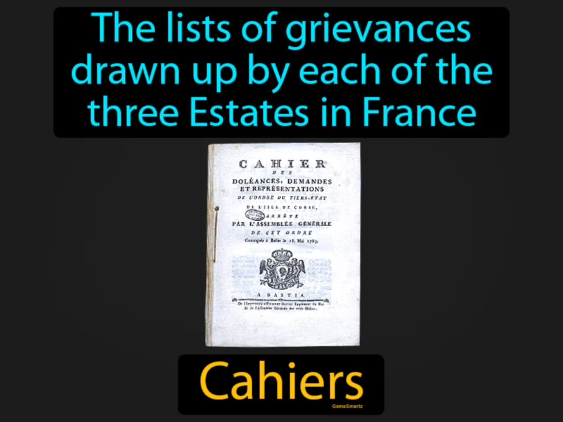 Cahiers Definition Cahiers Definition