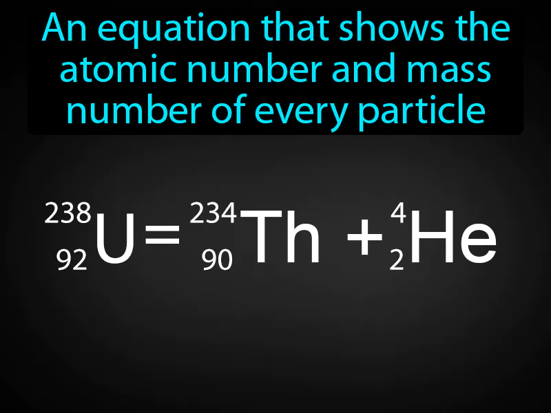 Nuclear Equation Definition