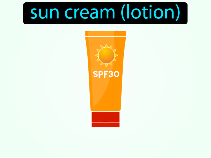 Una Crema Locion Solar Definition